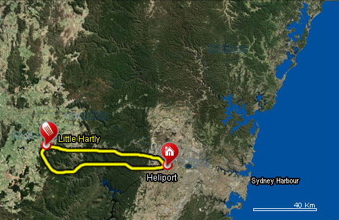 Blue Mountains and Beyond Tour Map