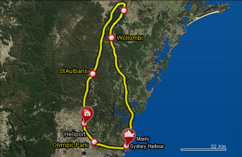 Hunter Valley Pub Tour Map